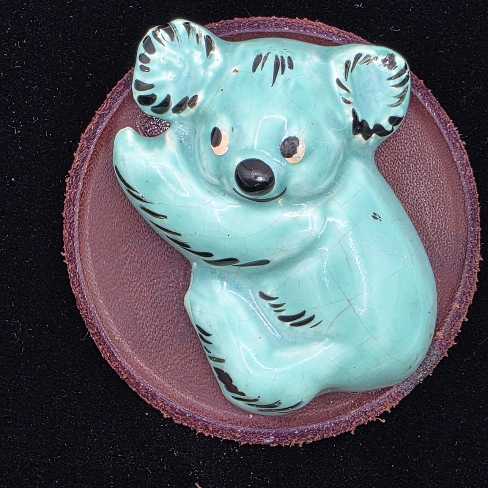 Vintage Handcraftwd Koala Brooch